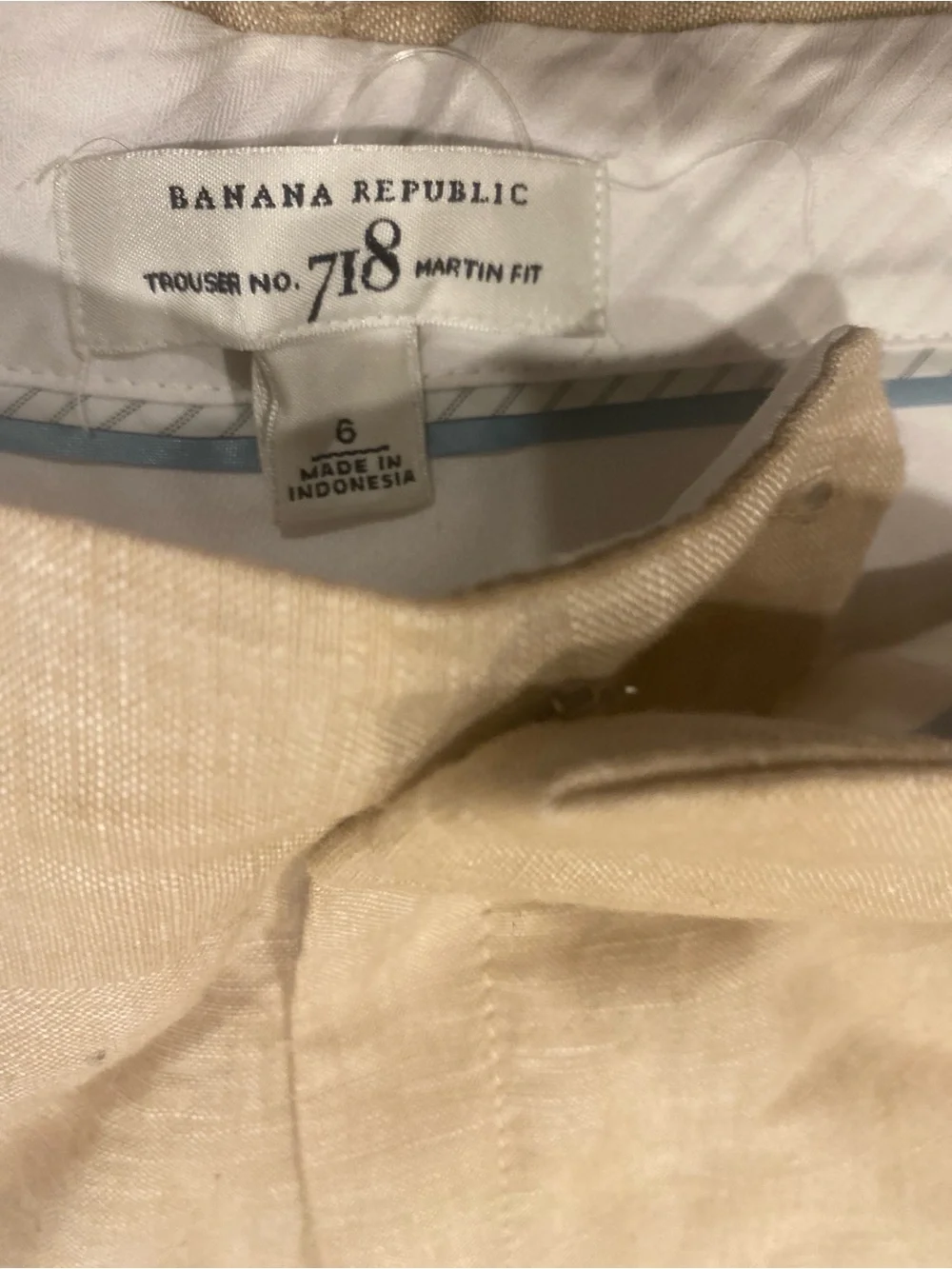 Banana Republic Martin Fit Linen-Blend Trousers